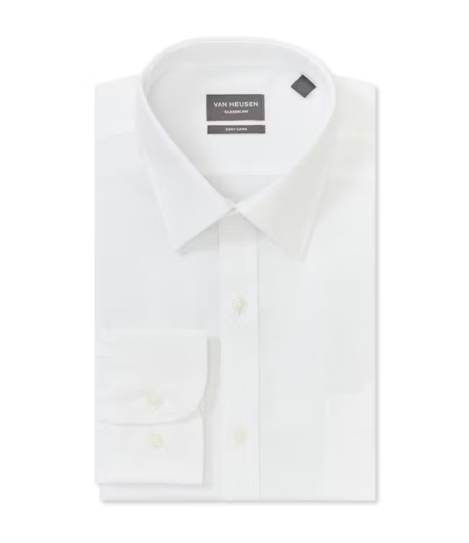 ABELARD Men's Giau Dot Super Slim Shirt, Size M, White, A162773129. RRP: $1