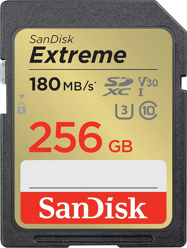 SANDISK 256GB Extreme PRO SDXC UHS-I Memory Card - C10, U3, V30, 4K UHD, SD