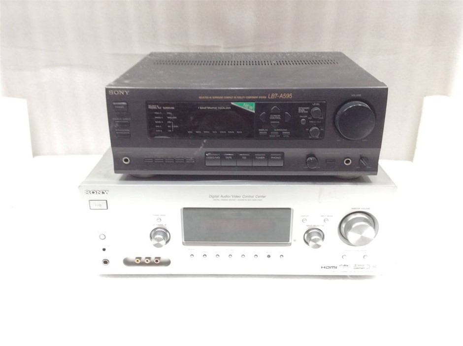 Sony Multi Channel AV Receiver + Sony Integrated Stereo Amplifier(Lot of 2)