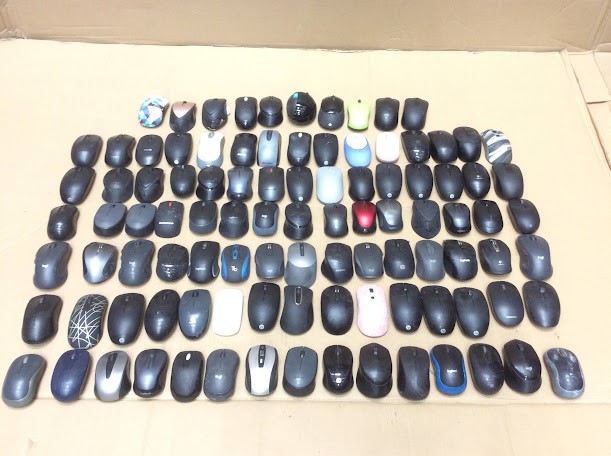 HP/Logitech/Lenovo Mixed Brand and Model Wireless Mice (Lot of 100)