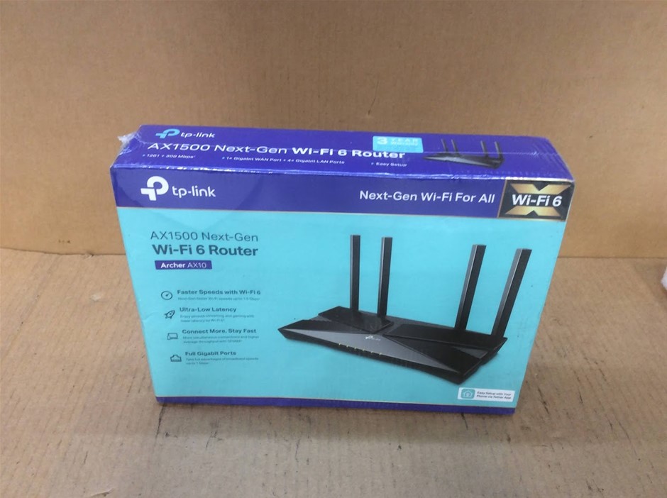 TP-Link Archer AX10 AX1500 Wi-Fi 6 Router - New