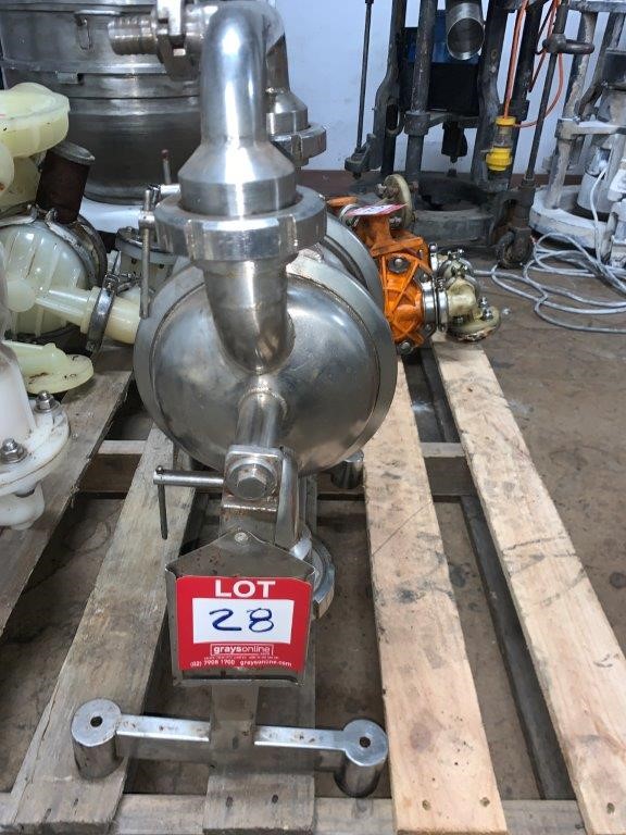 Stainless-steel air-operated double diaphragm pump