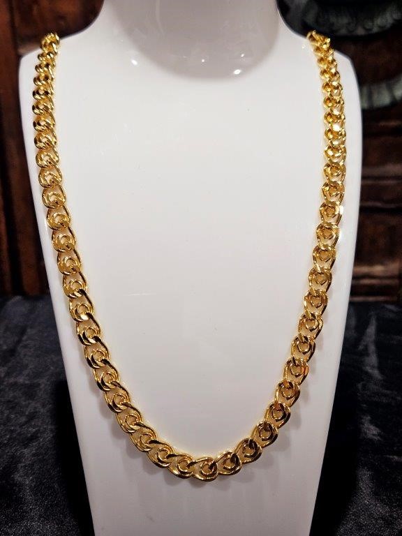 18k Italy Stamped Yellow Gold Filled Chain-Quality Guarantee-60cm