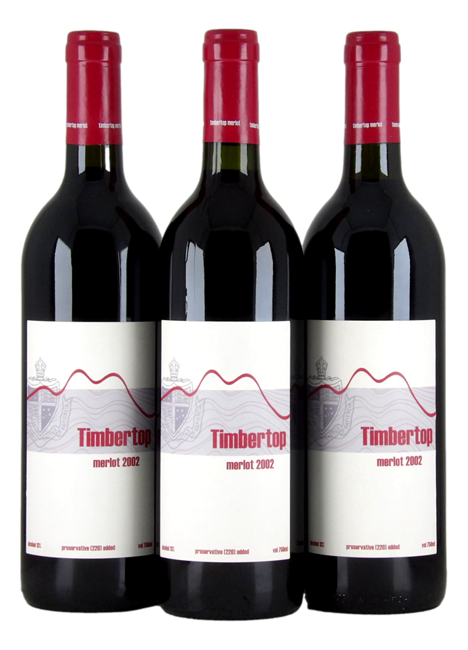 Delatite Winery Timbertop Merlot 2002 (3x 750mL) VIC