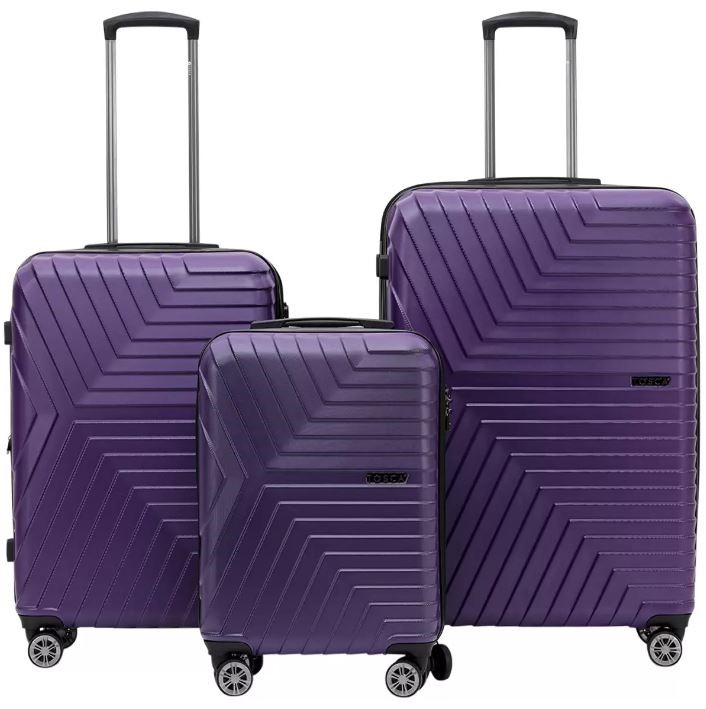 TOSCA Huston 3pc Hardside Luggage Suitcase Set. NB: Minor use