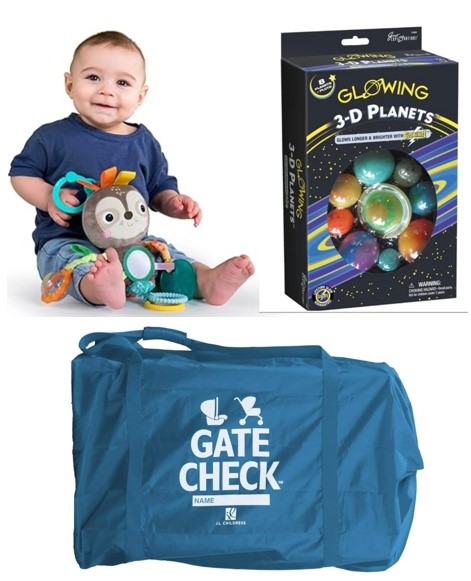 BUNDLE of 3: JL CHILDRESS Gate Check Bag for Single & Double Strollers (Blu