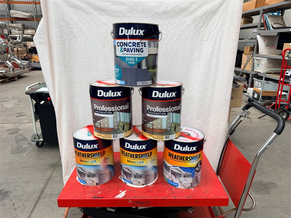 Assorted 10Lt Tins of Paint x 6