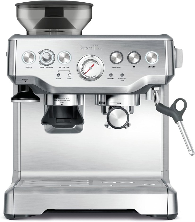 BREVILLE The Barista Express Espresso Machine, Brushed Stainless Steel.