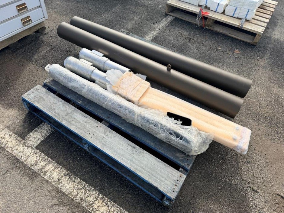 Pallet of Bollard Posts, Trafficable Bollard and Bollard Inserts