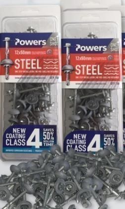 2 Packs of 100 x POWER One Shot metal SD Polycarbonate C4 12x60.