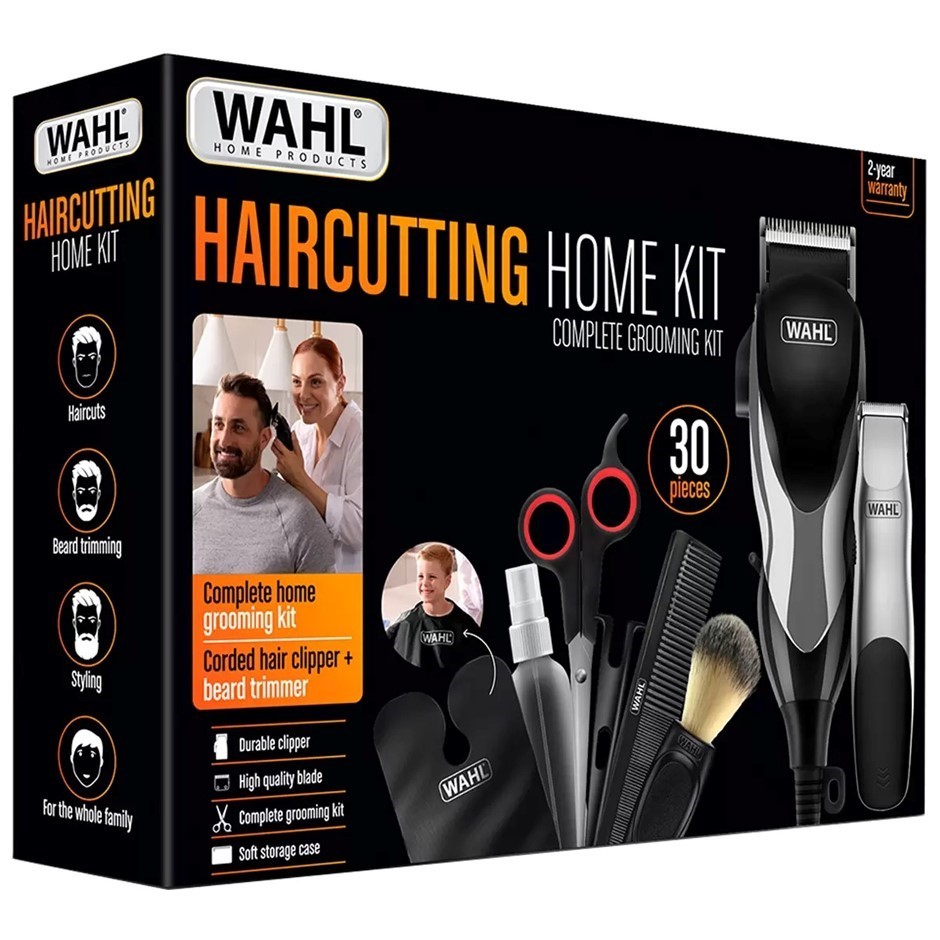 WAHL Haircutting Home Kit 30 Pieces, 3026404. N.B: Damaged packaging.