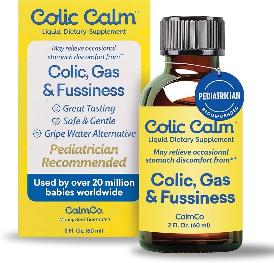 4 x COLIC CALM Colic, Gas & Fussiness Liquid Dietary Supplement, Pediatrici