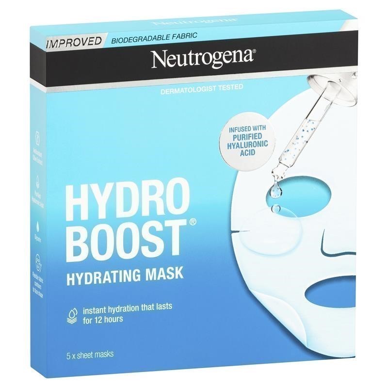 3 x NEUTROGENA 5pk Hydro Boost Hyaluronic Acid Face Masks.