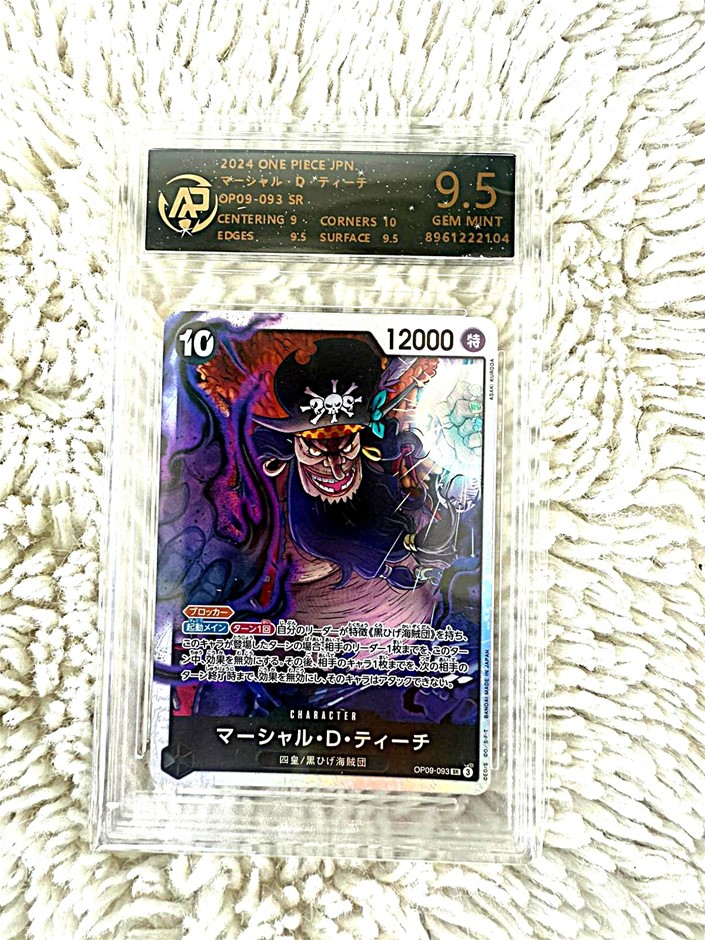 2024 One Piece Marshall D Teach OP09-093 SR AP 9.5