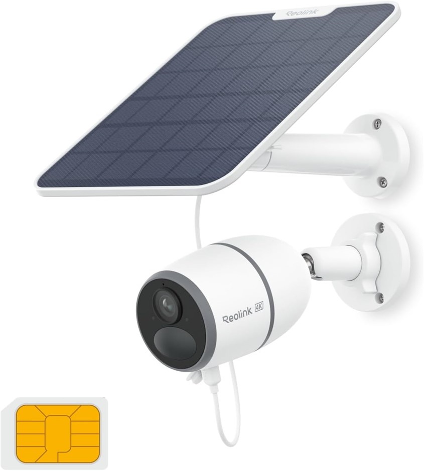 REOLINK Go Ultra 4K 4G LTE Security Camera Outdoor Wireless,8MP Solar Cellu
