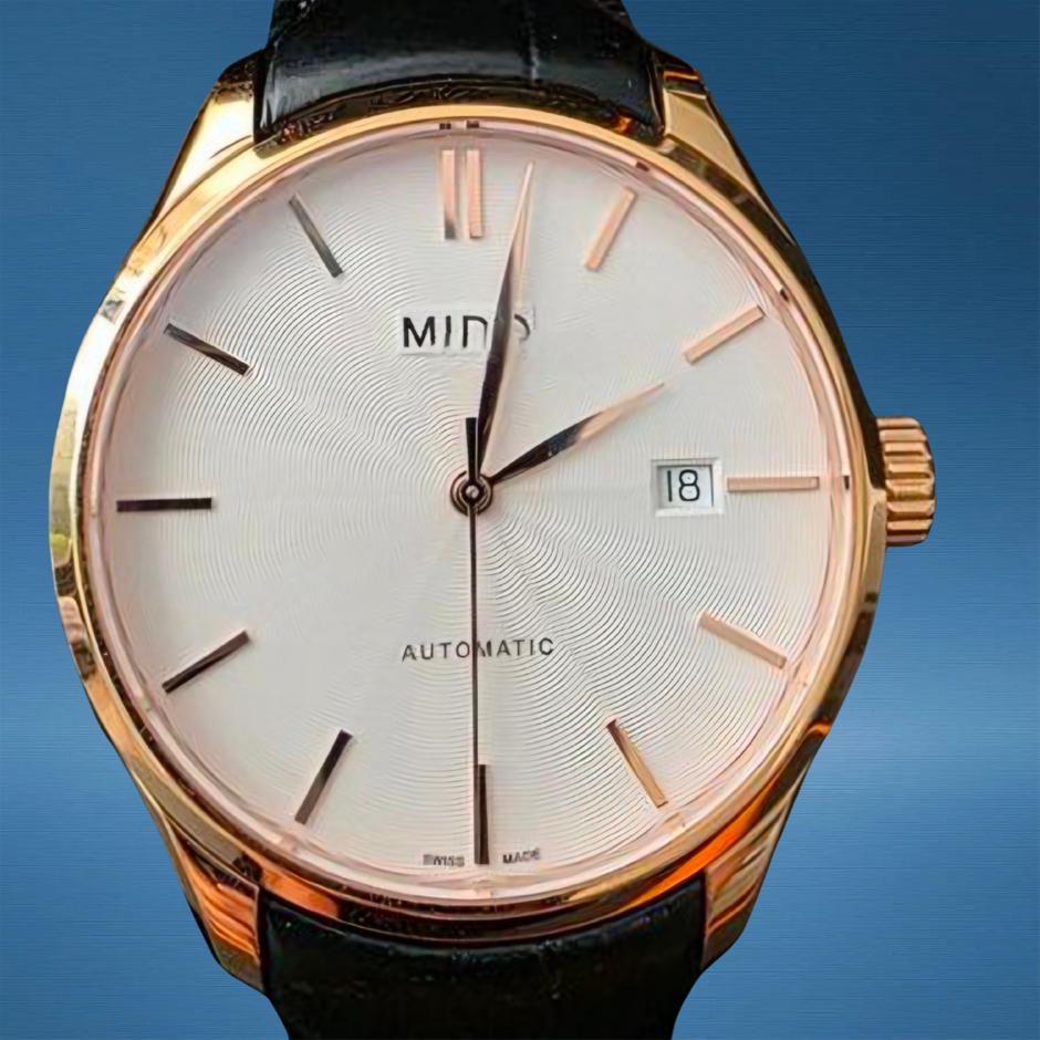 MIDO BELLUNA 40MM STAINLESS STEEL M024.407.36.031.00 SILVER DIAL BXP & COA