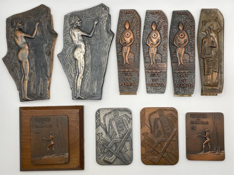 10 x Asstd AU Commemorative Plaques incl. Aboriginal Artworks