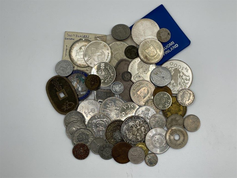 Approx.47 x Asstd Silver World coins and other
