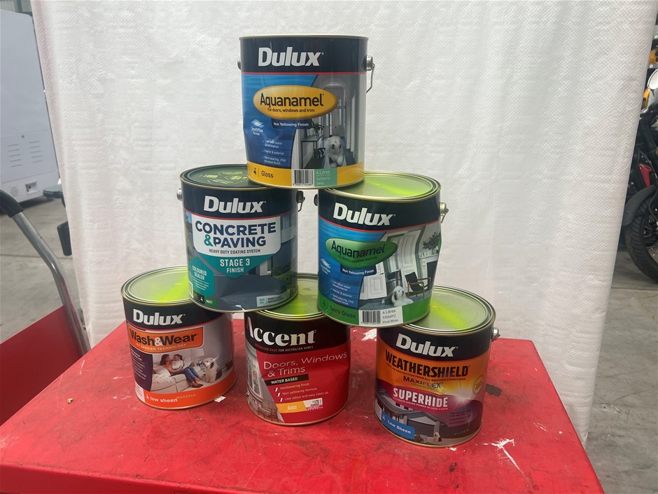 Assorted 4Lt Tins of Paint - Quantity 39 Tins