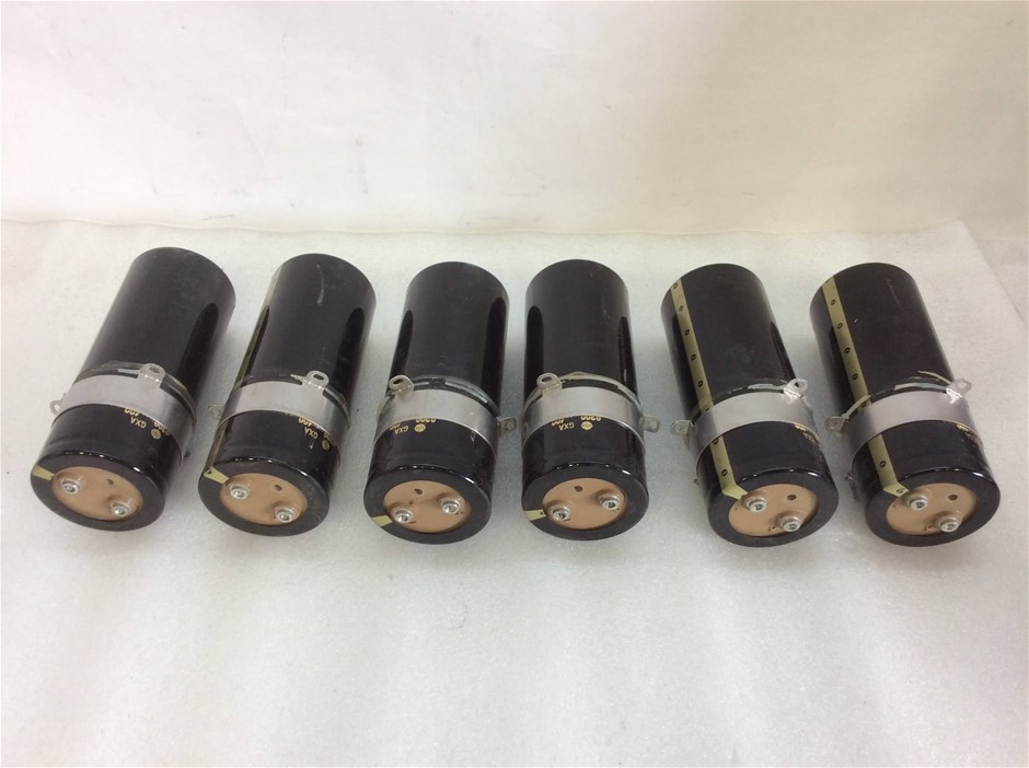 GXA 9300µF 400VDC Electrolytic Capacitors (Lot of 6)