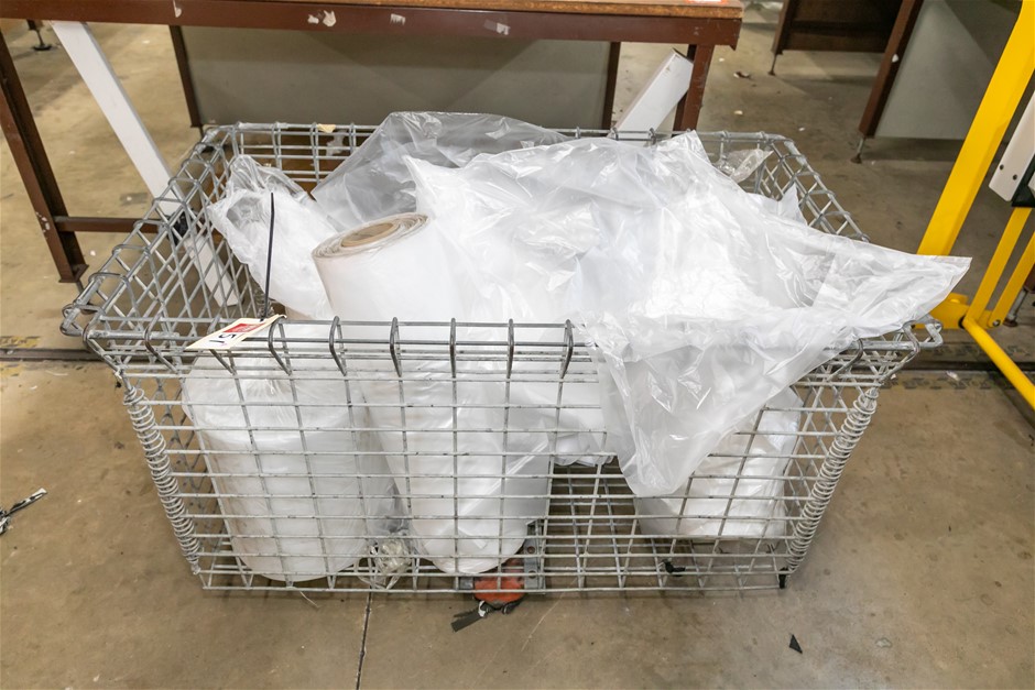 Poly Bag Rolls with Mobile Stillage