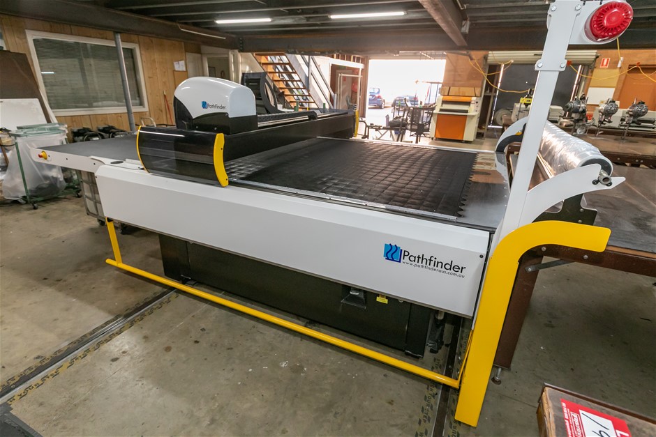 2015 Pathfinder M5180 CNC Fabric Cutting Machine on Tracks