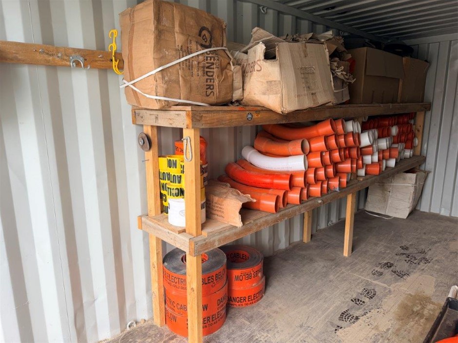 Quantity of PVC Pipe Fittings and Electrical Cable Protection Tapes