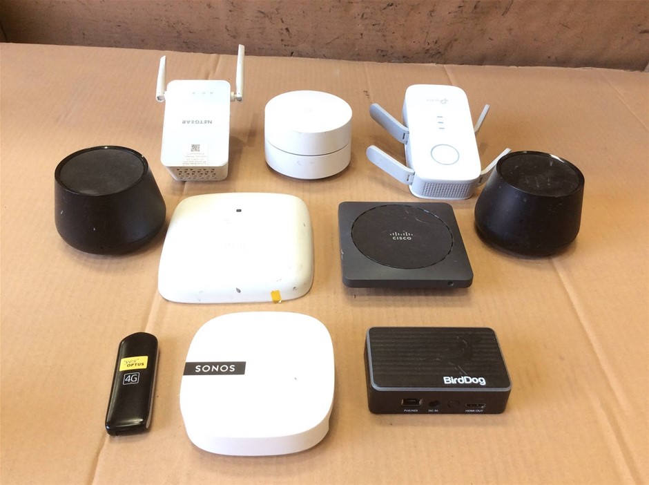 Mixed Brands Networking Devices And Audio Equipment (Lot of 10)