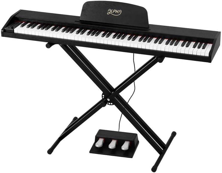 GENERIC ALPHA 88 Keys Digital Piano Keyboard Electronic Semi-weighted w/Sta