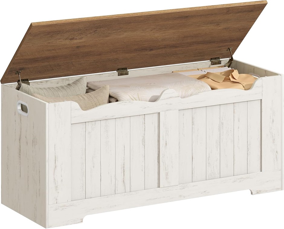 HZUANERI 39.4" Lift-Top Storage Chest, Extra Large Storage Bench Trunk with