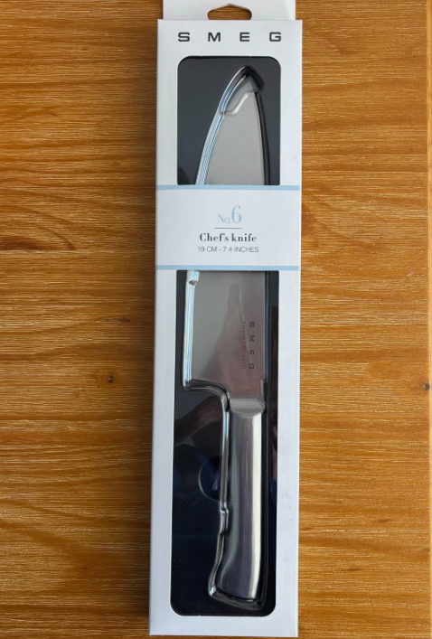 SMEG NO. 6 CHEF'S KNIFE - KITCHEN - STAINLESS STEEL 19CM 7.4 INCHES You