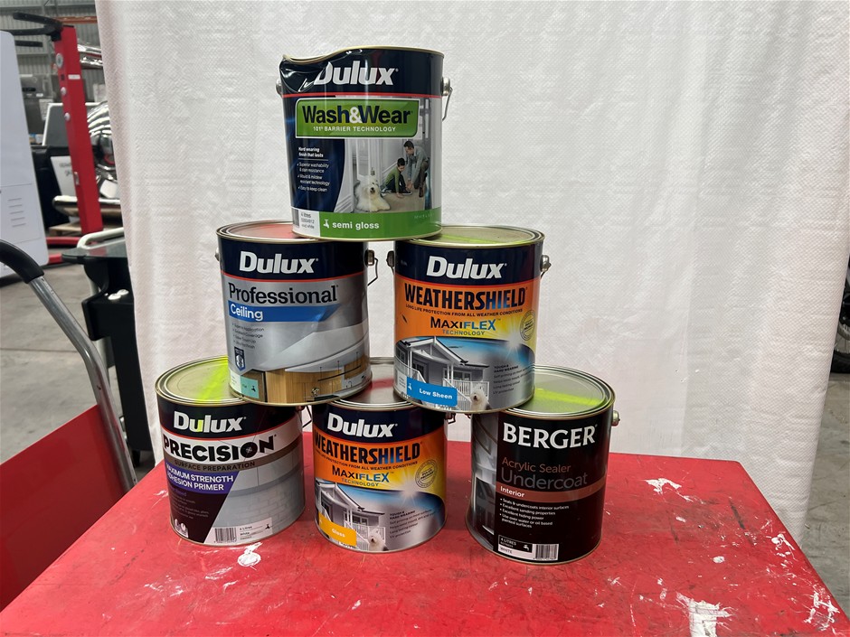 Assorted 4Lt Tins of Paint - Quantity 39 Tins