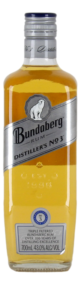 Bundaberg Distillers No.3 Rum (1x 700mL), QLD.