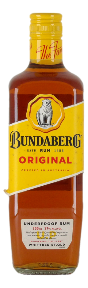 Bundaberg Original Underproof Rum (1x 700mL), QLD.