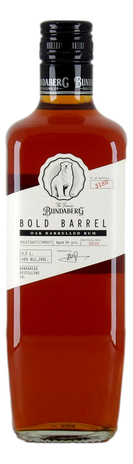Bundaberg Limited Release Bold Barrel 4 Year Old 2015 Rum (1x 700mL), QLD.