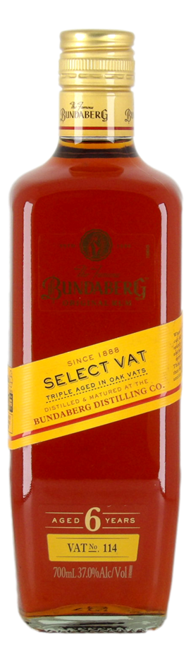 Bundaberg Select Vat No.114 6 Year Old Rum (1x 700mL), QLD.