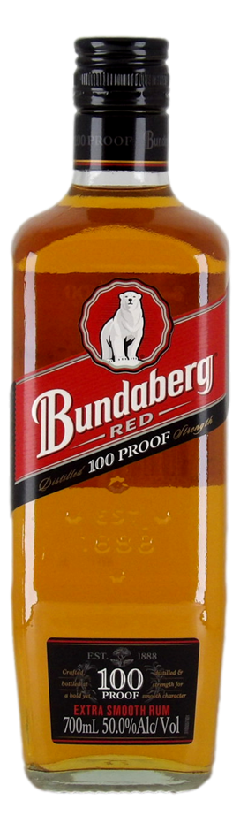 Bundaberg Red 100 Proof Extra Smooth Rum (1x 700mL) Qld 
