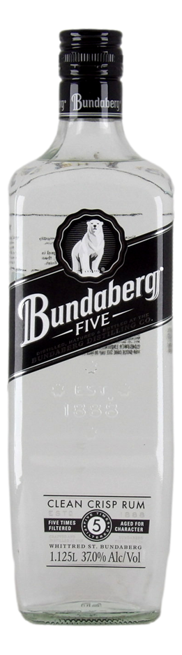 Bundaberg Five Clean & Crisp White Rum (1x 1.125L)