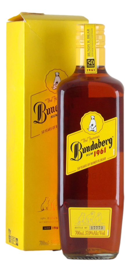 Bundaberg 1961 50 Years of Bundy R. Bear Rum (1x 700mL) Qld