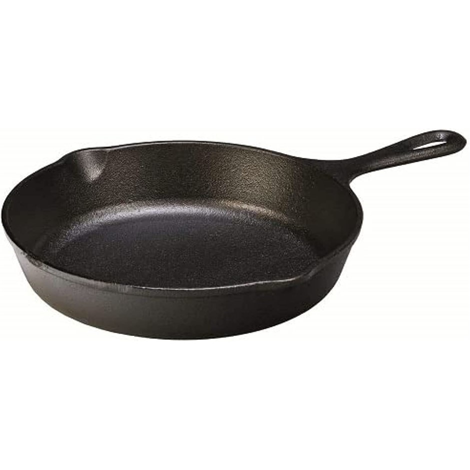 LODGE Cast Iron Skillet, 9", Black, L6SK3. NB: no box.
