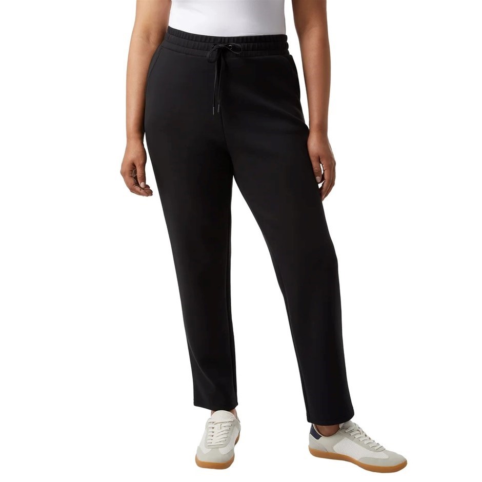 32DEGREES Women's Sueded Tech Pants, Size L, Black.