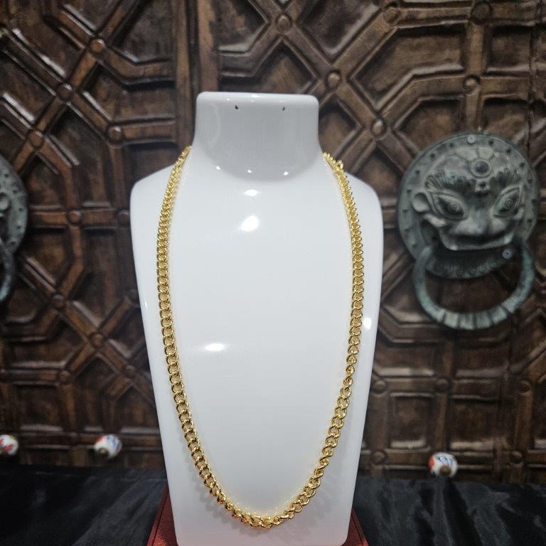 18KGold Filled/Italy Stamped Yellow Chain -50CM-4MM