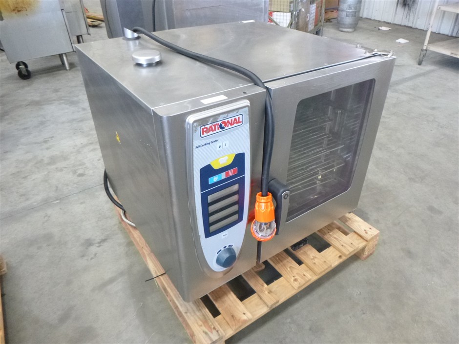Rational Self Cooking Center Stainless Steel 6 Tray Electric Combi Oven