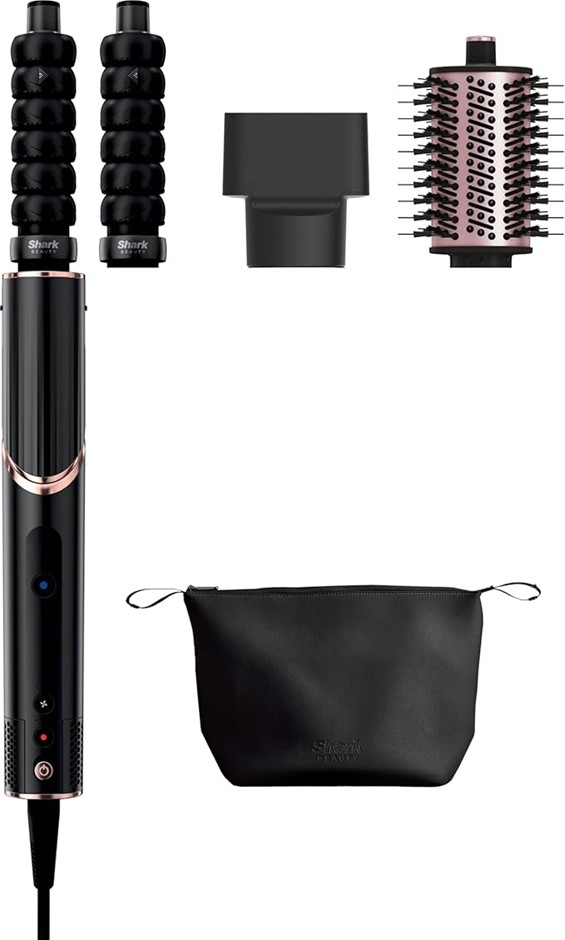 Shark FlexStyle 2-in-1 Professional Hair Dryer & Styling System, Black.