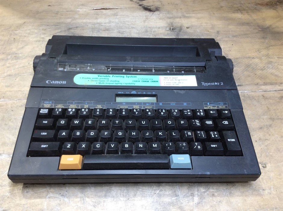Canon Typestar 2 Electronic Typewriter