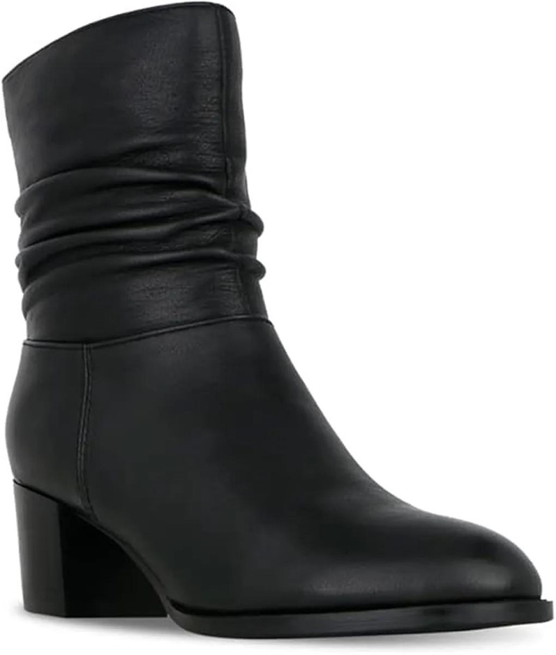 NATURAL COMFORT Women's Fae Leather Boots, Size 36 / US5, Black, G01888. B