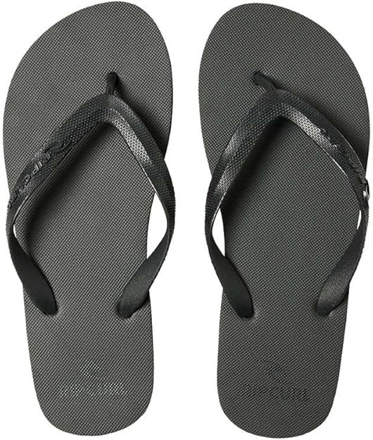 RIP CURL Men's Brand Logo Bloom Open Toe Thongs, Size US11 / EU45, Black (0