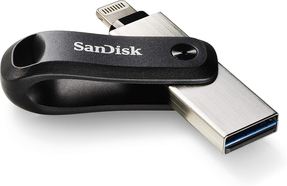 SanDisk iXpand Flash Drive Go, 256 GB, Silver, SDIX60N-256G-GN6NE. NB: Not