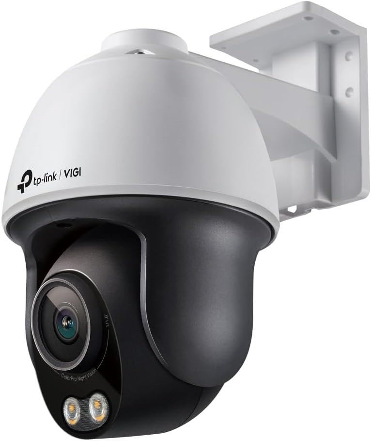 TP-Link VIGI 4MP Smart Outdoor ColourPro Security Camera, Pan/Tilt (VIGI C5