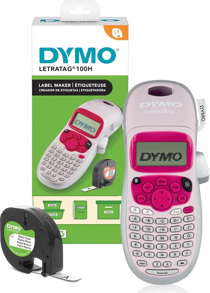 Dymo LetraTag LT-100H Handheld Label Maker | ABC Keyboard Label Printer wit
